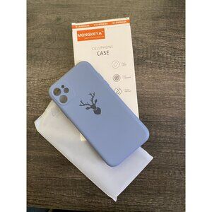 iPhone 11 Case - Lavender Gray Elk Design matte NWB